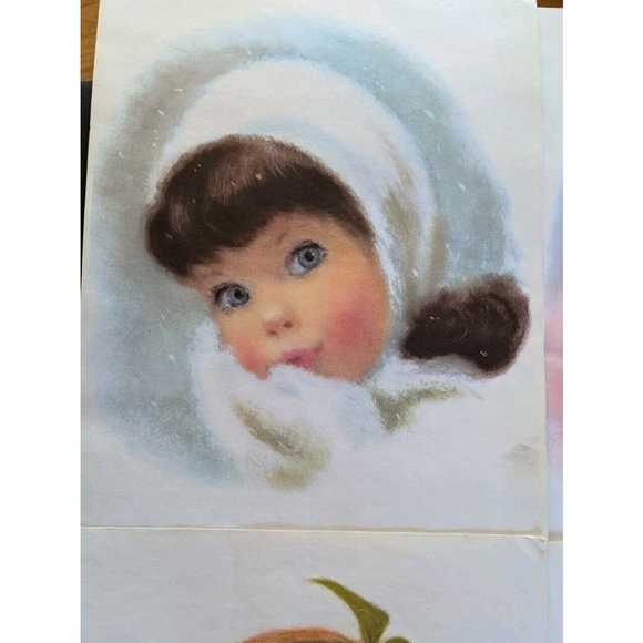 Vintage Advertising Prints Northern Paper Mills Set Of 5 Little Girls 11"x 14" - Picture 8 of 8